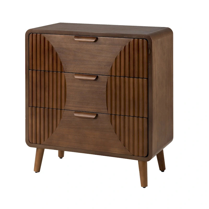 Table d'appoint moderne marron très confortable avec tiroirs