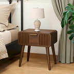 Table d'appoint moderne marron très confortable avec tiroirs