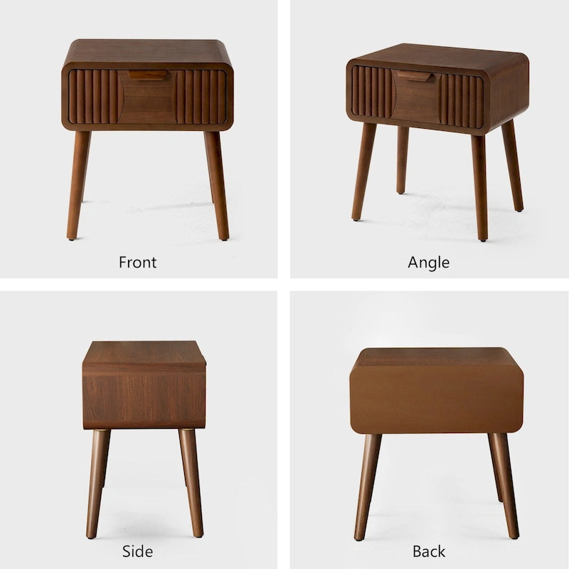 Table d'appoint moderne marron très confortable avec tiroirs