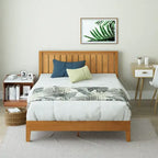 Priage by ZINUS Cadre de lit plateforme en bois de pin rustique de luxe