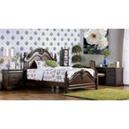 Lit à baldaquin Diva en bois massif cerisier de Furniture of America