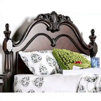 Lit à baldaquin Diva en bois massif cerisier de Furniture of America