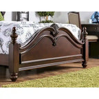 Lit à baldaquin Diva en bois massif cerisier de Furniture of America