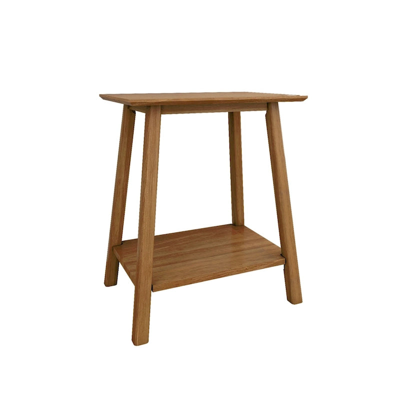Table d'appoint Plank and Beam style moderne du milieu du siècle - 58,4 cm (L) x 41,3 cm (l) x 64,8 cm (H)