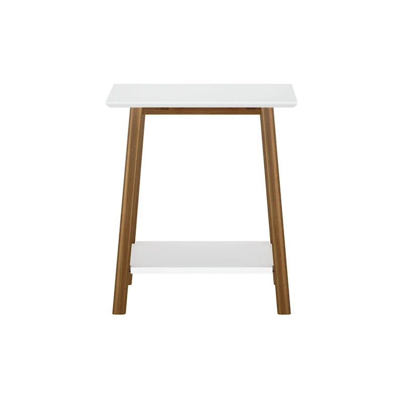 Table d'appoint Plank and Beam style moderne du milieu du siècle - 58,4 cm (L) x 41,3 cm (l) x 64,8 cm (H)