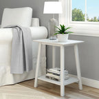 Table d'appoint Plank and Beam style moderne du milieu du siècle - 58,4 cm (L) x 41,3 cm (l) x 64,8 cm (H)