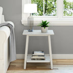 Table d'appoint Plank and Beam style moderne du milieu du siècle - 58,4 cm (L) x 41,3 cm (l) x 64,8 cm (H)