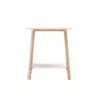 Table d'appoint Plank and Beam style moderne du milieu du siècle - 58,4 cm (L) x 41,3 cm (l) x 64,8 cm (H)