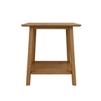 Table d'appoint Plank and Beam style moderne du milieu du siècle - 58,4 cm (L) x 41,3 cm (l) x 64,8 cm (H)