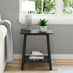 Table d'appoint Plank and Beam style moderne du milieu du siècle - 58,4 cm (L) x 41,3 cm (l) x 64,8 cm (H)