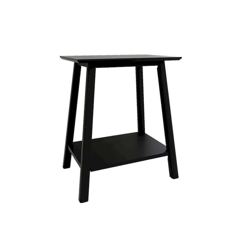 Table d'appoint Plank and Beam style moderne du milieu du siècle - 58,4 cm (L) x 41,3 cm (l) x 64,8 cm (H)