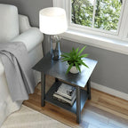 Table d'appoint Plank and Beam style moderne du milieu du siècle - 58,4 cm (L) x 41,3 cm (l) x 64,8 cm (H)