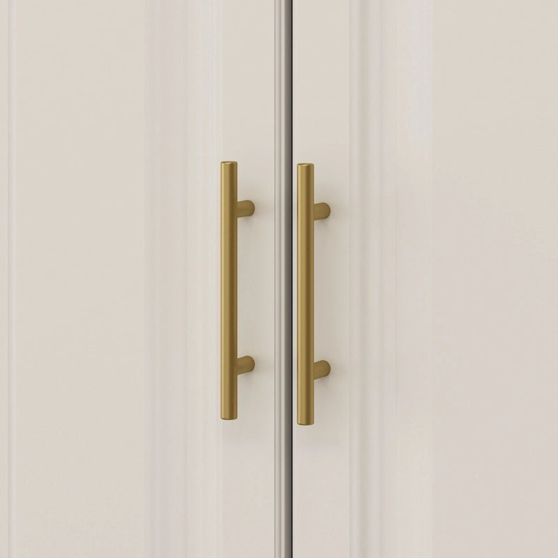 FUFU&amp;GAGA Grande Armoire Combo Armoires Placard Armoire de Rangement Blanc