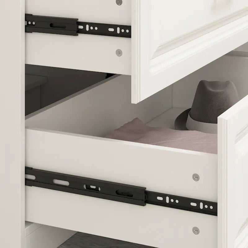FUFU&amp;GAGA Grande Armoire Combo Armoires Placard Armoire de Rangement Blanc