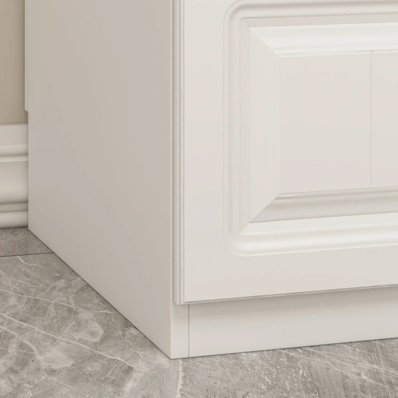 FUFU&amp;GAGA Grande Armoire Combo Armoires Placard Armoire de Rangement Blanc