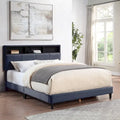 Rosdale Grey Upholstered Storage Bed w/ USBs by Furniture of America