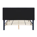 Lit coffre rembourré Rosdale gris avec ports USB par Furniture of America