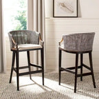 Tabouret de bar SAFAVIEH Virona en rotin 76 cm (22,3 po L x 20,5 po P x 39 po H)