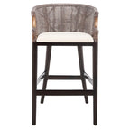 Tabouret de bar SAFAVIEH Virona en rotin 76 cm (22,3 po L x 20,5 po P x 39 po H)