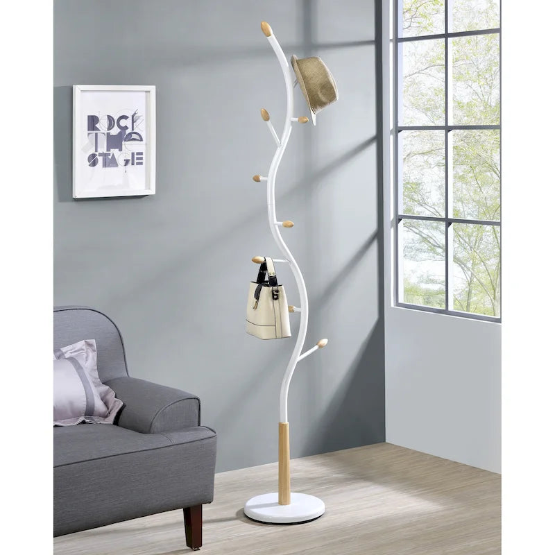 Porte-manteau sur pied en métal Roundhill Furniture Arles