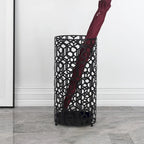 Support métallique Adeco pour porte-parapluies d'entrée en canne