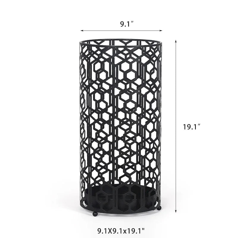 Support métallique Adeco pour porte-parapluies d'entrée en canne