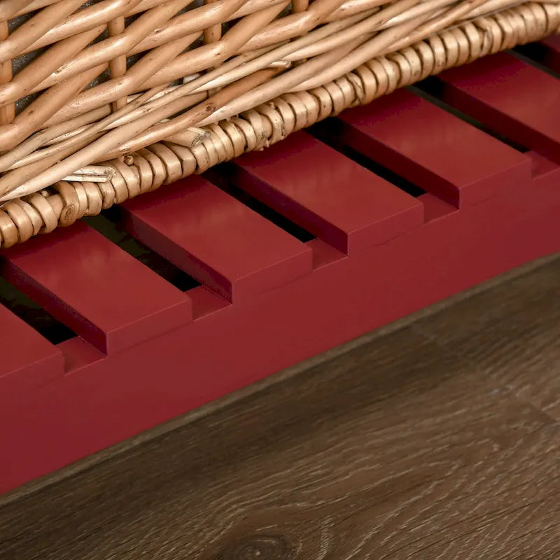 Buffet HOMCOM, console de rangement avec 4 tiroirs et étagère inférieure à lattes pour cuisine ou salon.