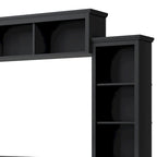 Meuble TV avec pont, console pour téléviseurs jusqu'à 70 pouces, deux colonnes