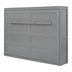 Lit escamotable mural double, gris