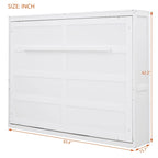 Lit escamotable mural double, gris