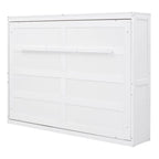Lit escamotable mural double, gris