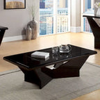 Ensemble de 3 tables basses contemporaines Ameena avec plateau en verre, par Furniture of America
