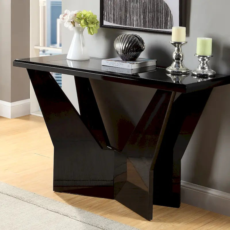 Ensemble de 3 tables basses contemporaines Ameena avec plateau en verre, par Furniture of America