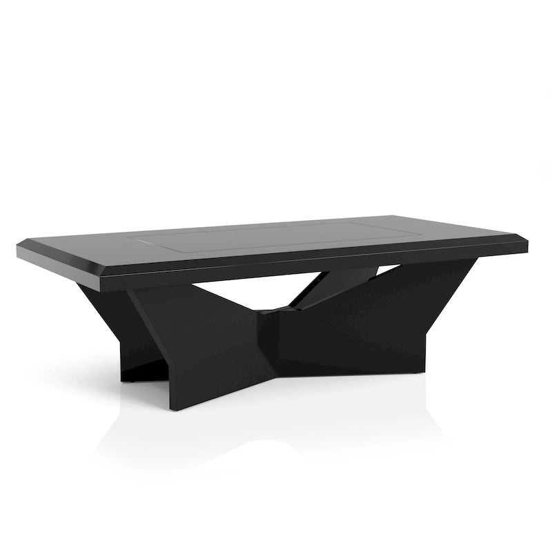 Ensemble de 3 tables basses contemporaines Ameena avec plateau en verre, par Furniture of America