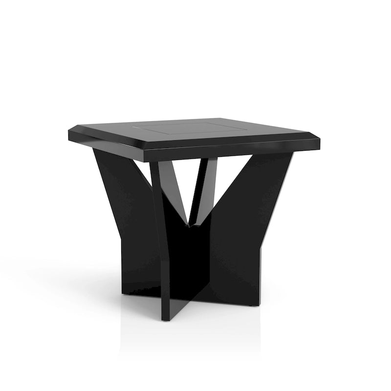 Ensemble de 3 tables basses contemporaines Ameena avec plateau en verre, par Furniture of America