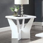Ensemble de 3 tables basses contemporaines Ameena avec plateau en verre, par Furniture of America