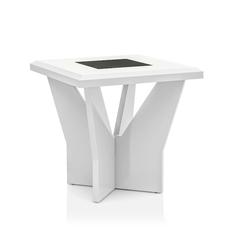 Ensemble de 3 tables basses contemporaines Ameena avec plateau en verre, par Furniture of America