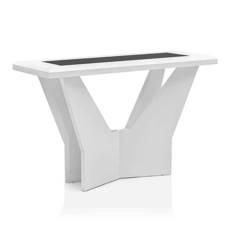 Ensemble de 3 tables basses contemporaines Ameena avec plateau en verre, par Furniture of America