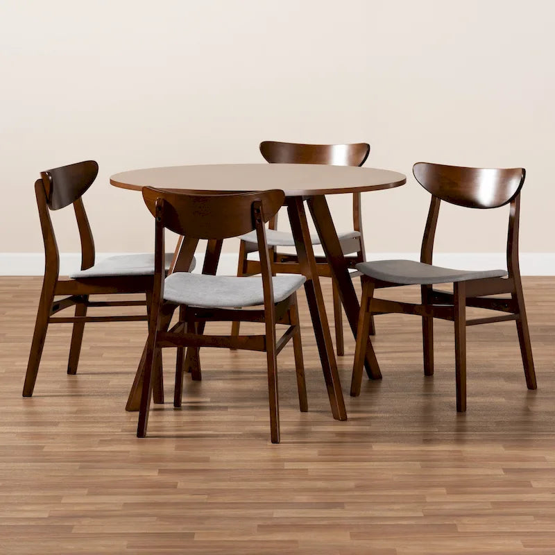 Ensemble de salle à manger Philip Mid-Century Modern Transitional 5 pièces