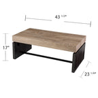 Table basse bicolore Hedgefield de SEI Furniture