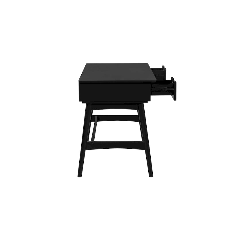 Bureau vintage en rotin Lamine