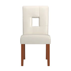 Chaises de salle à manger Alsace en similicuir blanc (lot de 2) par iNSPIRE Q Classic - Chaise de salle à manger