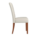 Chaises de salle à manger Alsace en similicuir blanc (lot de 2) par iNSPIRE Q Classic - Chaise de salle à manger