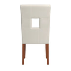 Chaises de salle à manger Alsace en similicuir blanc (lot de 2) par iNSPIRE Q Classic - Chaise de salle à manger