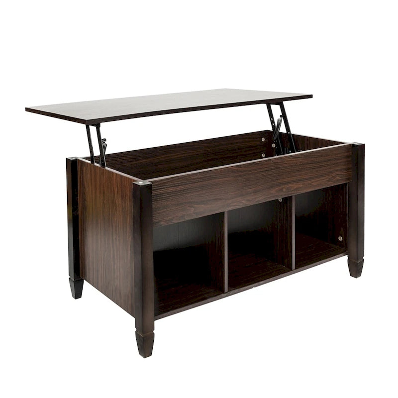 Meubles de salon Table basse de rangement avec plateau relevable