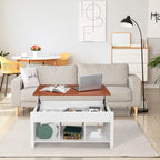 Meubles de salon Table basse de rangement avec plateau relevable