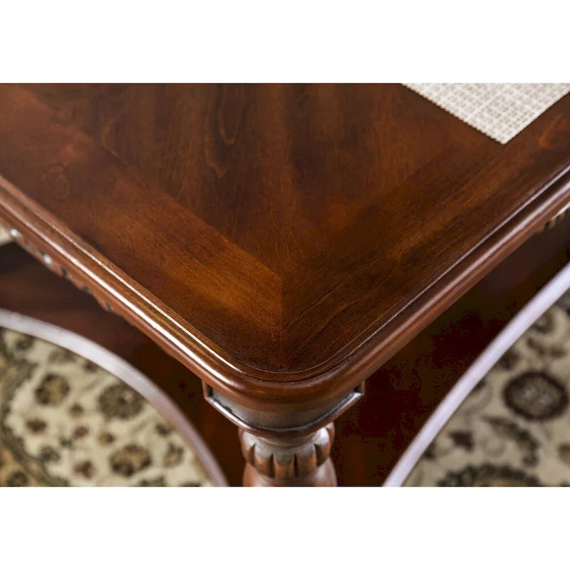 Ensemble de 3 tables d'appoint Rity Traditional Cherry de 48 pouces en bois, par Furniture of America