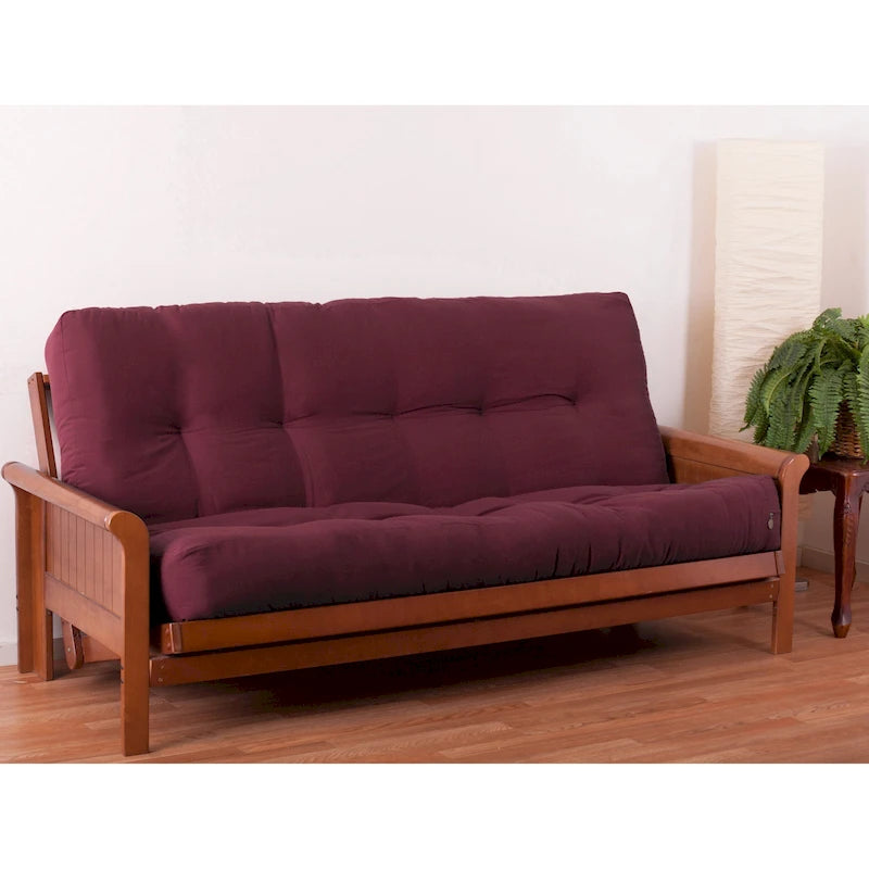 Matelas futon en sergé de 25 cm d'épaisseur (simple, double ou queen)