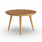 Table basse ronde en cerisier Carson Carrington Olgod style milieu du siècle