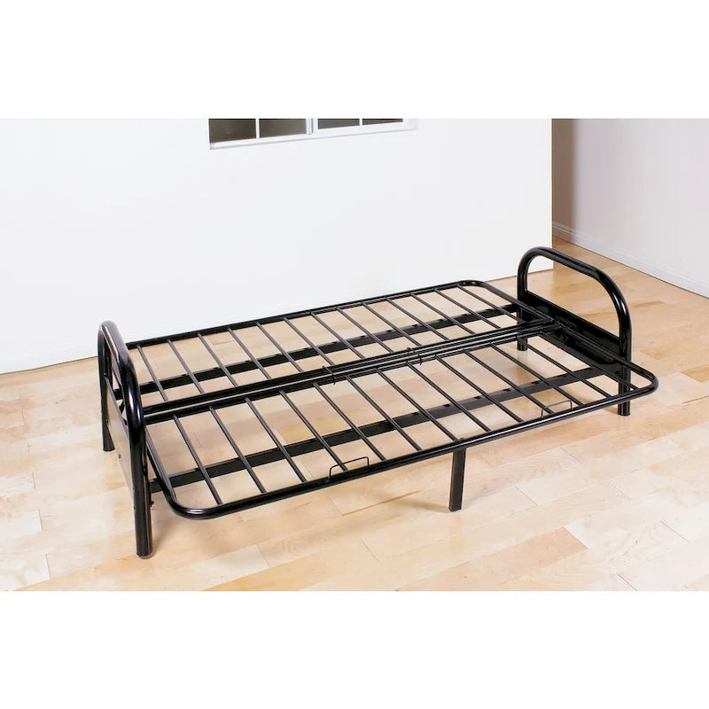Cadre réglable Alfonso pour futon, métal noir